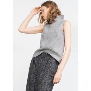 ZARA FUNNEL NECK TOP